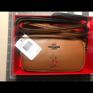 Coach Boxed crossbody pouch with Mickey